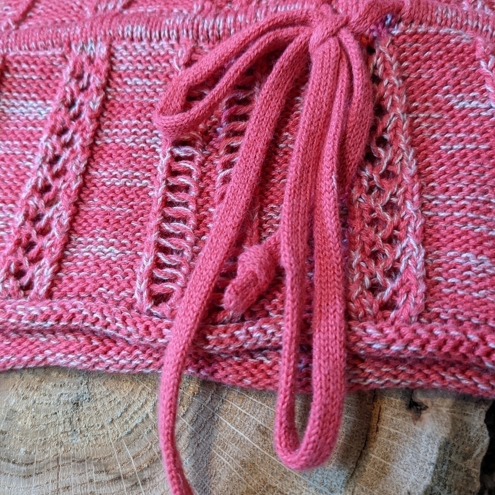 DKNY HOODED Half Zip WINTER Holiday Sweater SZ M - Picture 10 of 15